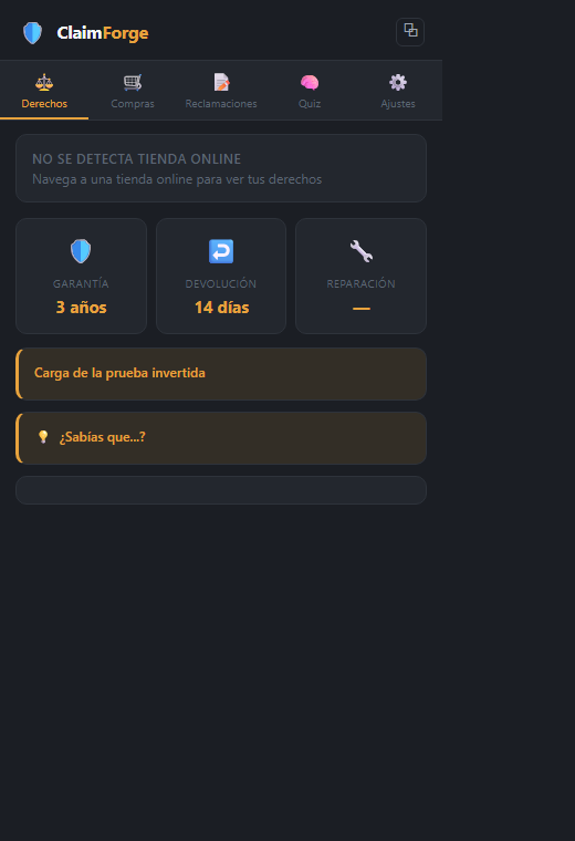 ClaimForge aperçu du produit